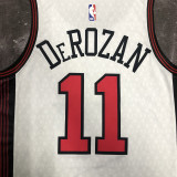 Bulls DEROZAN #11 White City Edition NBA Jerseys