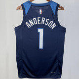 2023/24 Timberwolves ANDERSON #1 Sapphire Blue NBA Jerseys