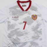 2023/24 Venezuela Away White Fans Soccer Jersey