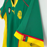 1998 Cameroun Home Green Retro Soccer Jersey