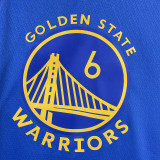2023/24 Warriors YOUNG #6 Blue NBA Jerseys