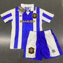 1995/96 M Utd Third Retro Kids Soccer Jersey