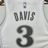 2025 Mavericks DAVIS #3 White NBA Jersey