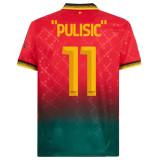 ”PULISIC“ #11 AC Milan x Off White 4Th Fans Soccer Jersey 2024/25