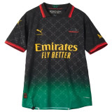 ”RAFA LEãO“ #10 AC Milan x Off White 4Th Fans Soccer Jersey 2024/25