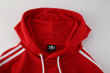 2025 AD~ Red Hoody Zipper Jacket Windbreaker