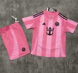 2025/26 Inter Miami Home Pink Kids Soccer Jersey
