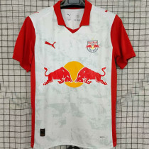 2025/26 RB SALZBURG Bull Red Home White Fans Jersey 萨尔茨堡红牛
