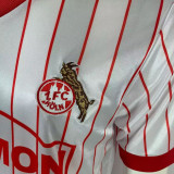 1986/87 1. FC Köln Home White Retro Soccer Jersey
