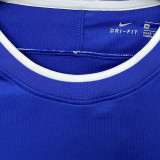 1998 Brazil Away Blue Retro Long Sleeve Soccer Jersey