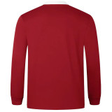 2025 The British & Irish Lions Home Red Long Sleeve Rugby Shirt 红狮子