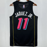 2025 Miami Heat JAQUEZ JR. #11 Black City Edition NBA Jersey