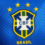 1996 Brazil Away Blue Retro Soccer Jersey