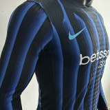 2025/26 In Milan Home Player Version Long Sleeve Soccer Jersey