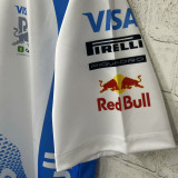 2025 Red Bull Racing White F1 White Team T-Shirt  圆领