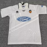 1999/2000 Valencia Home White Retro Soccer Jersey