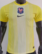 2025 France Yellow GK Player Version Soccer Jersey