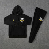 2025/26 JUV Black Hoody Zipper Jacket Windbreaker