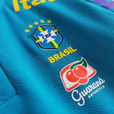 2021/22 Brazil Light Blue Soccer Jersey 圆领