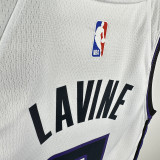 2025 Kings LAVINE #8 White NBA Jerseys