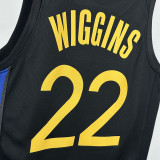 2025/26 Warriors WIGGINS #22 Black NBA Jerseys