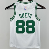 Celtics QUETA #88 White Kids NBA Jersey 热压