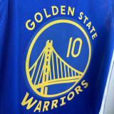 Warriors BUTLER III #10 Blue Kids NBA Jersey 热压