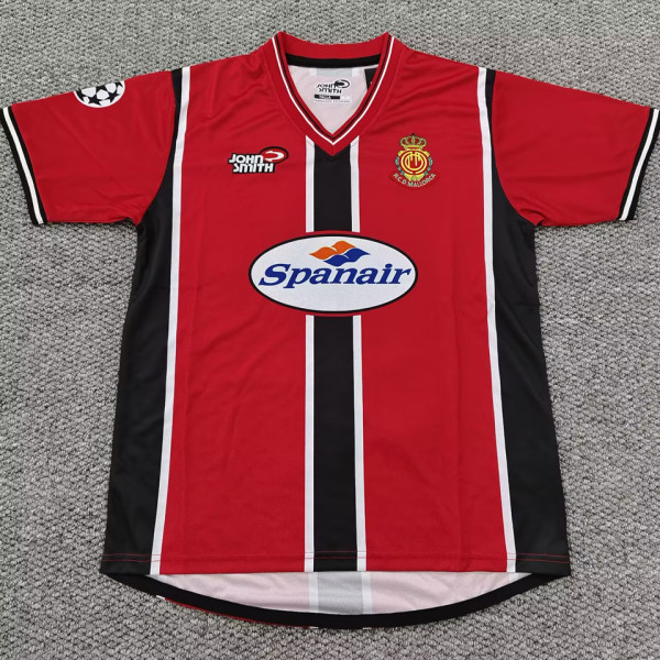 2001/2002 Mallorca Home Red Retro Fans Soccer Jersey