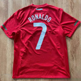 2010 Portugal Home Red Retro Soccer Jersey