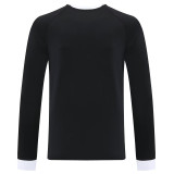 2025 AD~Black Long Sleeve Soccer Training Jersey
