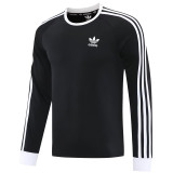 2025 AD~Black Long Sleeve Soccer Training Jersey