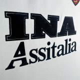 1998/99 Roma Away White Retro Long SLeeve Soccer Jersey