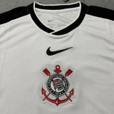 2025/26 Corinthians Home White Fans Soccer Jersey