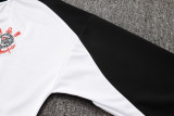 2025/26 Corinthians White Black Jacket Tracksuit