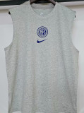2025 In Milan Grey Pure Cotton Vest Jersey