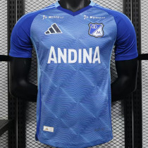 2025/26 Millonarios Home Blue Player Version Soccer Jersey