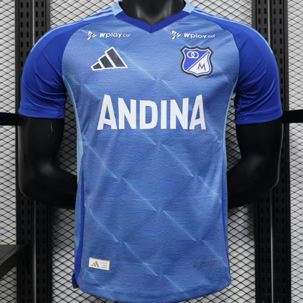 2025/26 Millonarios Home Blue Player Version Soccer Jersey