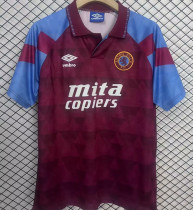 1990 Aston Villa Home Retro Soccer Jersey
