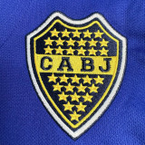 1996/97 Boca Home Blue Retro Long Sleeve Soccer Jersey