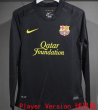2011/12 BA Away Black Retro Player Version Long Sleeve Soccer Jersey  球员版