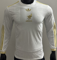 2025 Mexico White Special Edition Player Version Long Sleever Jersey