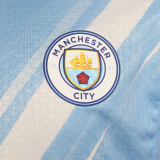 2025/26 Man City Home Blue Player Version Soccer Jersey