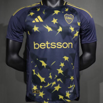 2025 Boca Third Black Player Version Soccer Jersey