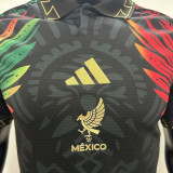 2025 Mexico Special Edition Player Version Soccer Jersey 肩膀边红边绿