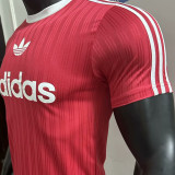 2025 AD~ Red Retro Style Player Version Soccer Jersey