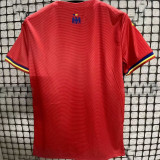 2025/26 Romania Away Red Fans Soccer Jersey