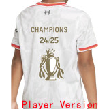 CHAMPIONS 24/25 LFC Third Player Version Soccer Jersey 2024/25 ★★ 带胸前小章 球员版