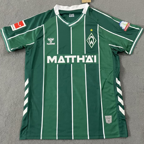 2025/26 Werder Bremen Home Green Fans Soccer Jersey
