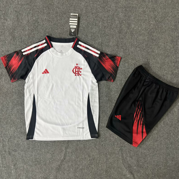 2025/26 Flamengo Away Kids Soccer Jersey