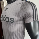2025 AD~ Grey Retro Style Player Version Soccer Jersey